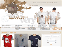 Tablet Screenshot of camisetasformandos.com.br